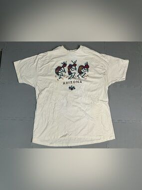 Hanes Beefy Arizona T-shirt Kokopelli Graphic Men’s XXL Vtg Single Stitch